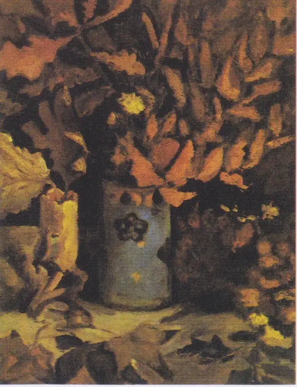 Vaasje met dode bladeren - Vincent van Gogh