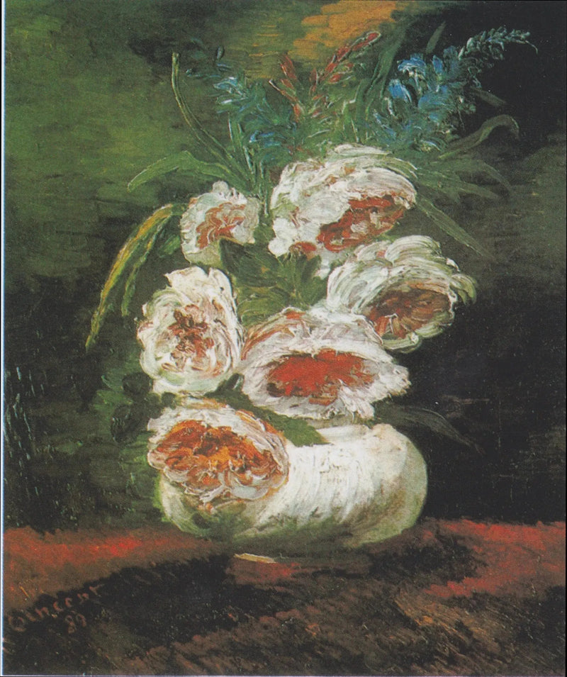 Vaas met pioenen - Vincent van Gogh