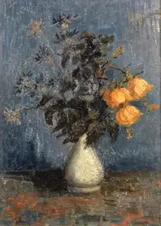 Witte vaas met rozen en andere bloemen - Vincent van Gogh