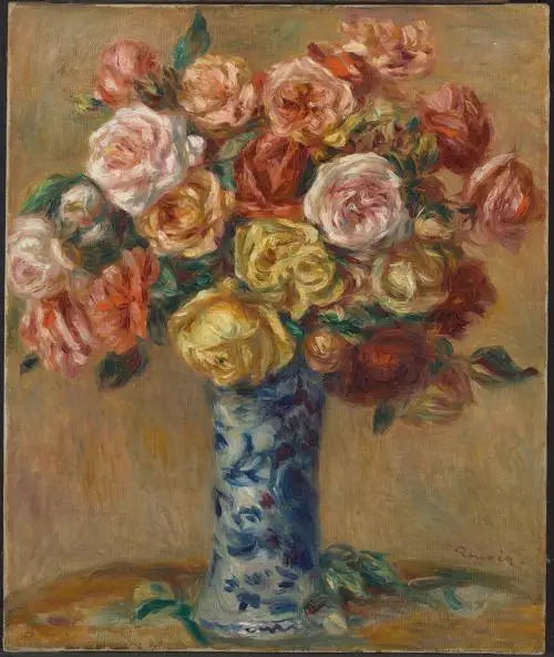 Bloemenvaas - Pierre-Auguste Renoir