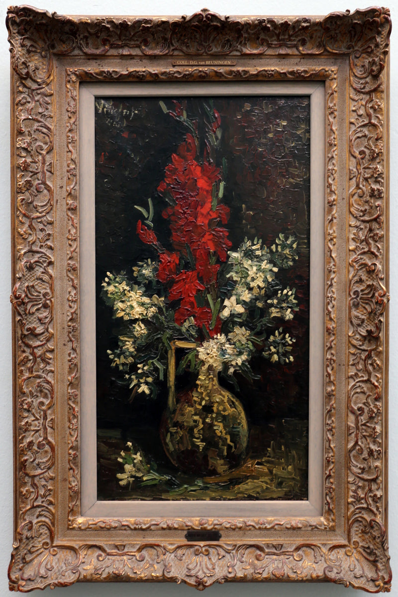 Vaas met rode en witte bloemen - Vincent van Gogh