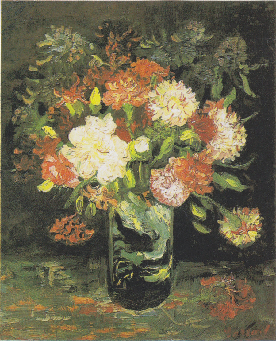 Vaas met anjers - Vincent van Gogh