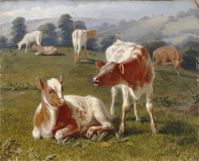 Koeien in een weiland - Briton Rivière

Source:
Veaux dans un pré - Briton Rivière