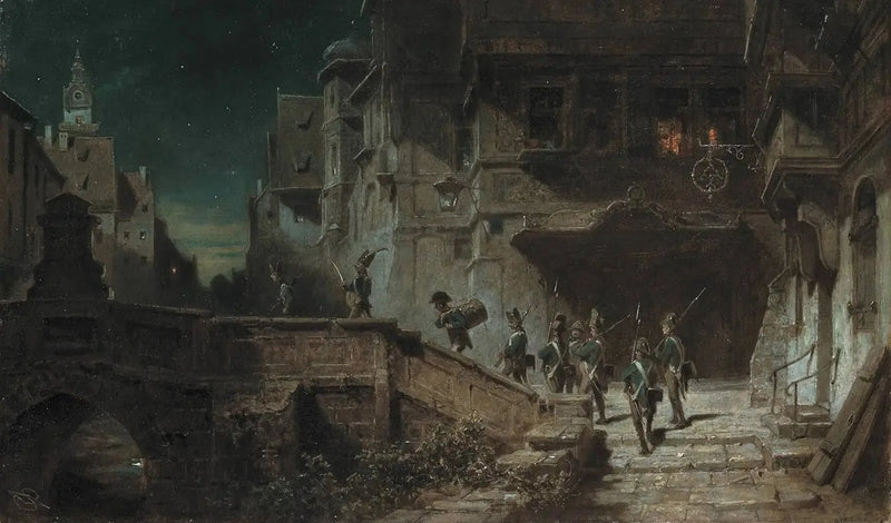 Nachtwachten - Carl Spitzweg