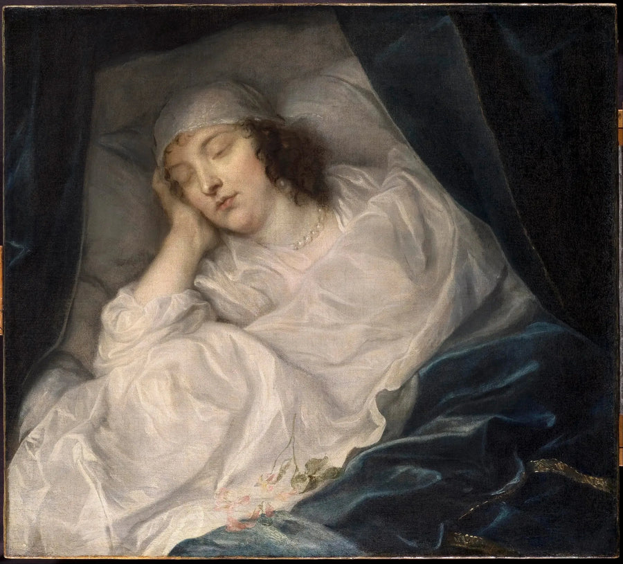 Venetia, Lady Digby, op haar sterfbed - Antoine van Dyck

Source:
Venetia, Lady Digby, sur son lit de mort - Antoine van Dyck