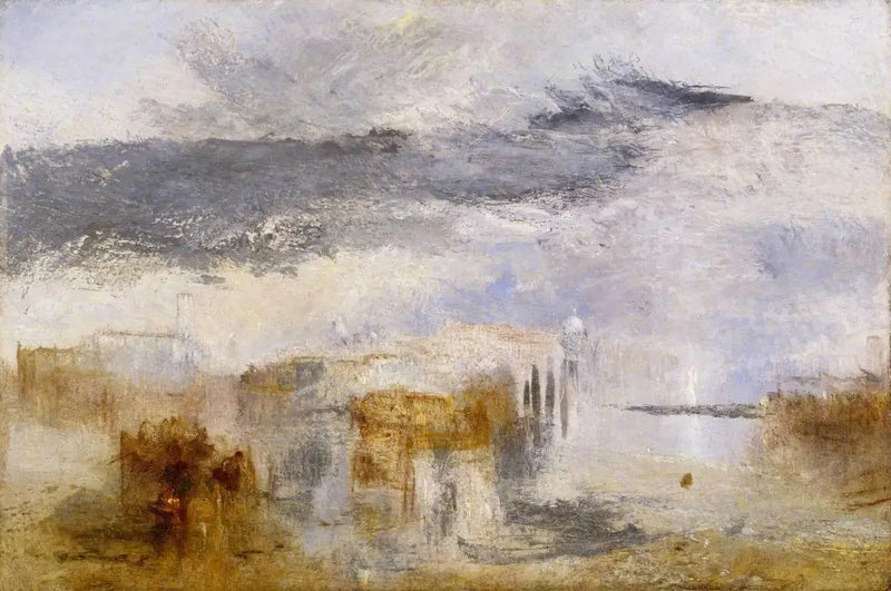 Venetië - Zonsondergang, een Visscher - J. M. W. Turner