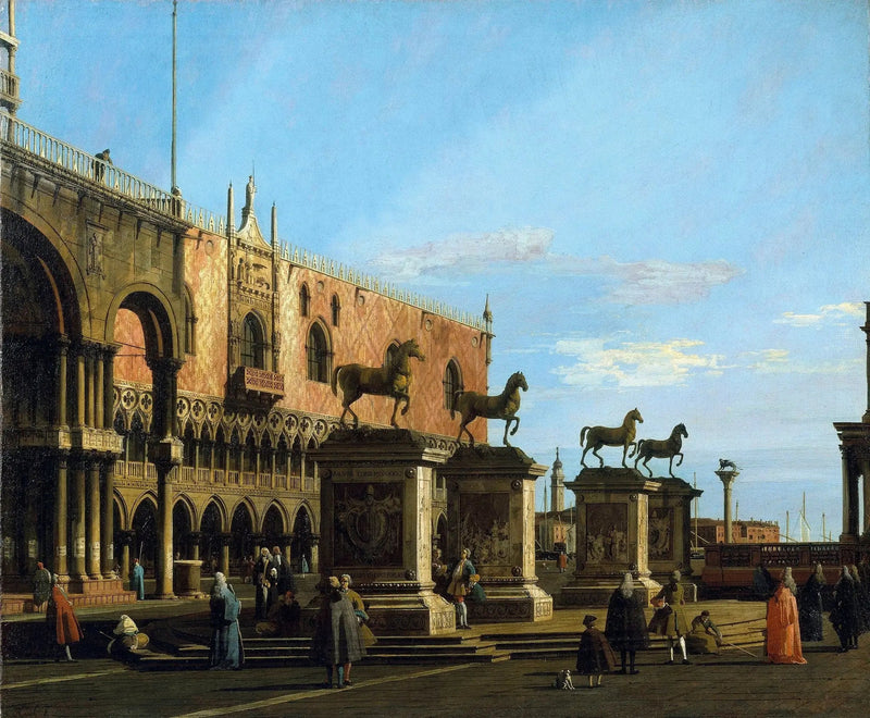 Venetië: capriccio van de Piazzetta met de paarden van San Marco - Canaletto

Source:
Venise : capriccio de la Piazzetta avec les chevaux de Saint-Marc - Canaletto