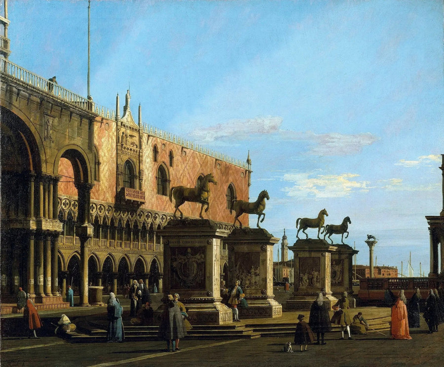 Venetië: capriccio van de Piazzetta met de paarden van San Marco - Canaletto

Source:
Venise : capriccio de la Piazzetta avec les chevaux de Saint-Marc - Canaletto