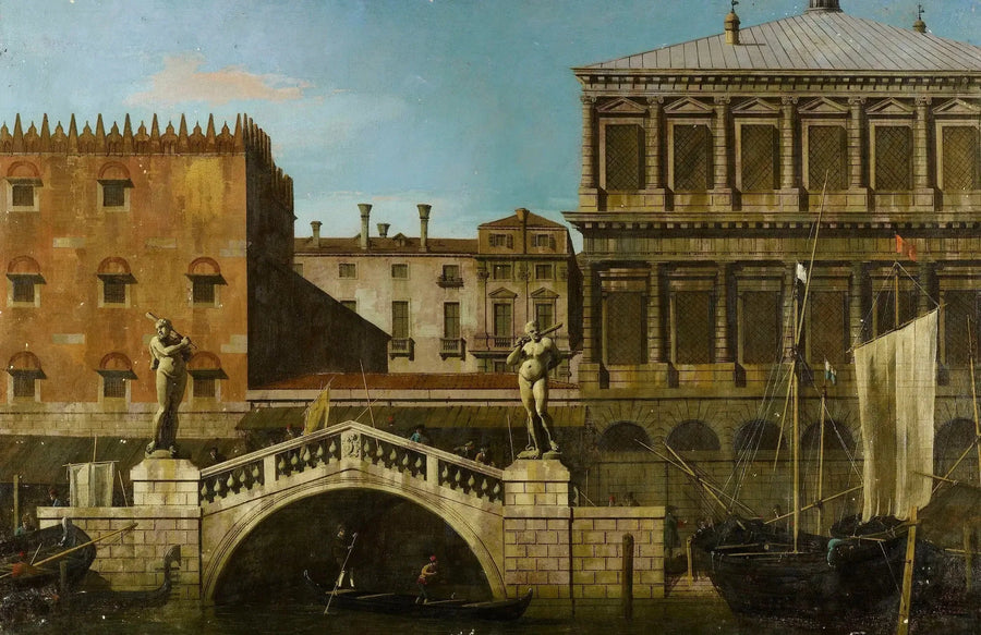 Venetië: capriccio van de Zecca en de zolders met de Ponte della Pescaria - Canaletto

Source:
Venise : capriccio du Zecca et des greniers avec le Ponte della Pescaria - Canaletto