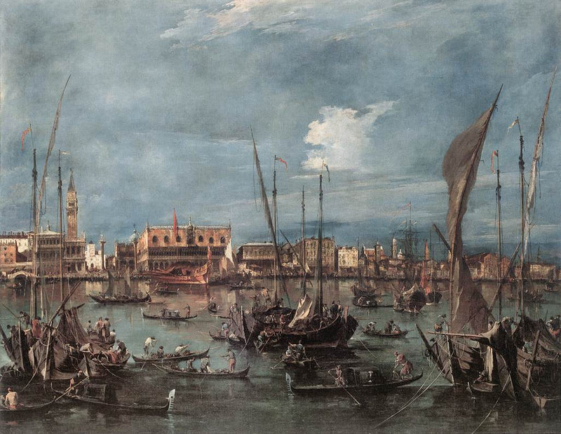 Venetië vanaf het Bacino di San Marco - Francesco Guardi