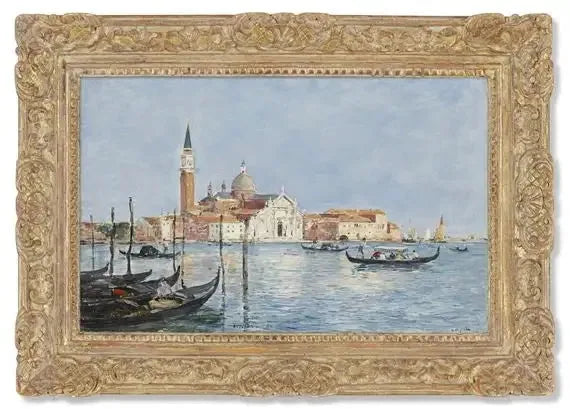 Venetië, kerk San Giorgio - Eugène Boudin