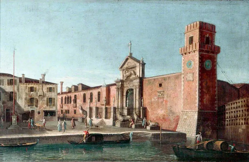 Venetië : Het Arsenal - Canaletto