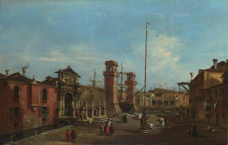 Venetië: Het Arsenal - Francesco Guardi