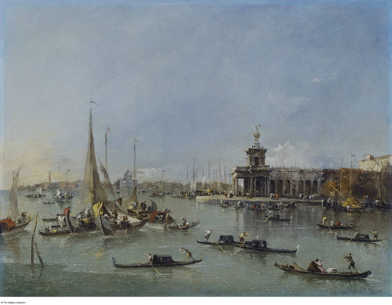 Venetië: de Dogana met de Giudecca - Francesco Guardi
