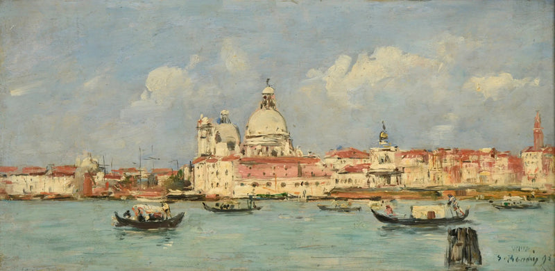 Venetië. De douane en Notre-Dame-de-la-Salute - Eugène Boudin