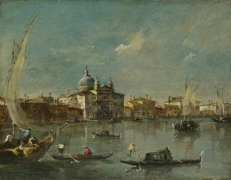 Venetië: La Giudecca met de Zitelle - Francesco Guardi