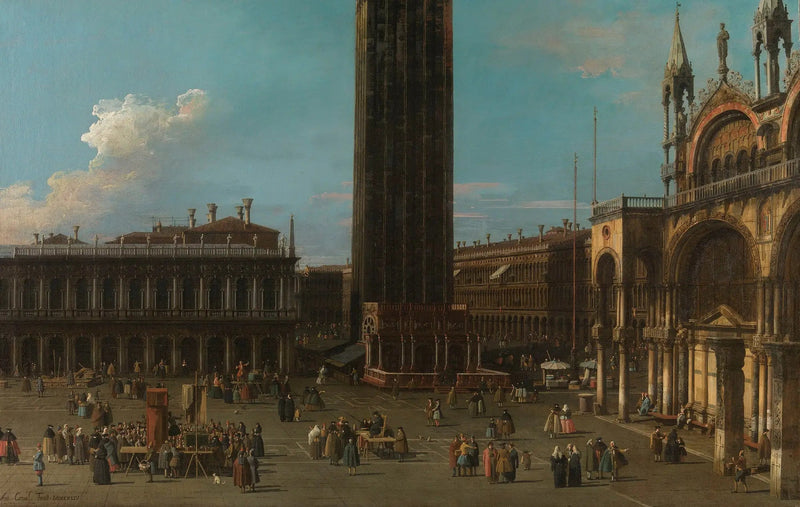Venetië: het Piazza de la Piazzetta met de klokkentoren en de zijde van San Marco - Canaletto

Source:
Venise : la Piazza de la Piazzetta avec le campanile et le côté de San Marco - Canaletto