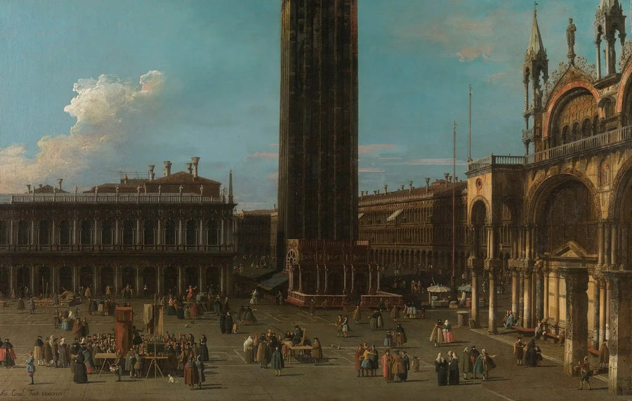 Venetië: het Piazza de la Piazzetta met de klokkentoren en de zijde van San Marco - Canaletto

Source:
Venise : la Piazza de la Piazzetta avec le campanile et le côté de San Marco - Canaletto