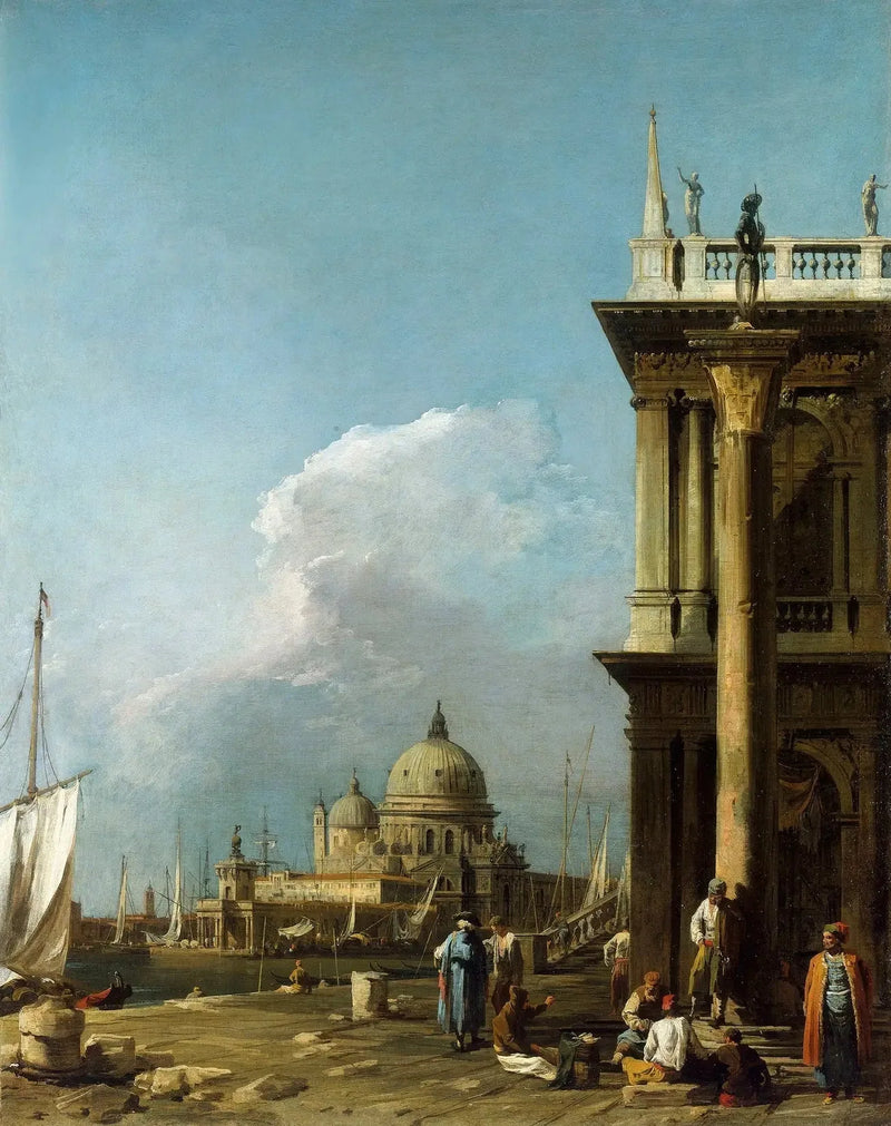 Venetië: de Piazzetta richting Santa Maria della Salute - Canaletto