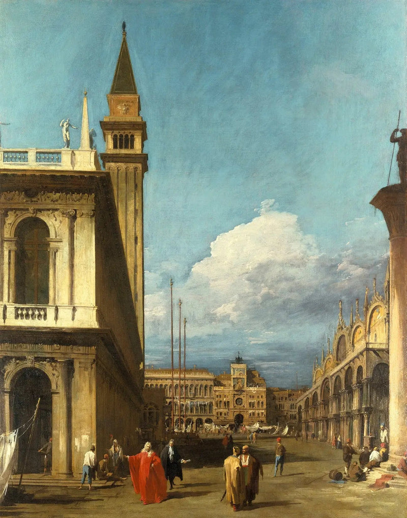 Venetië: de Piazzetta richting de Toren van het Uurwerk - Canaletto

Source:
Venise : la Piazzetta vers la Torre dell'Orologio - Canaletto