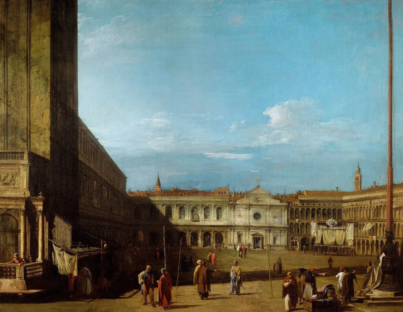 Venetië: het San Marco-plein richting San Geminiano - Canaletto