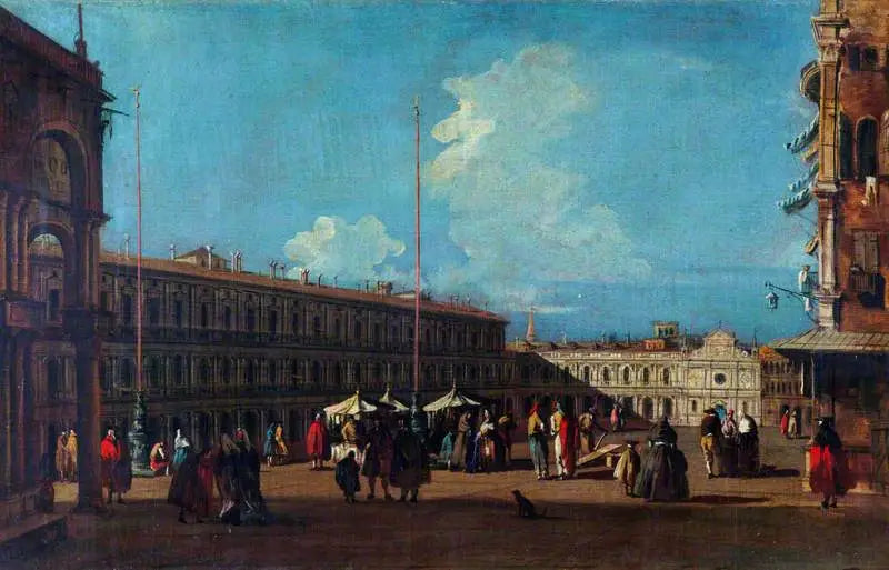Venetië: het San Marcoplein gezien naar het westen - Canaletto
