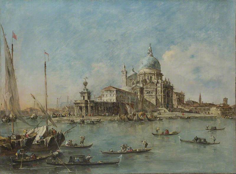 Venetië: De Punt van de Dogana - Francesco Guardi