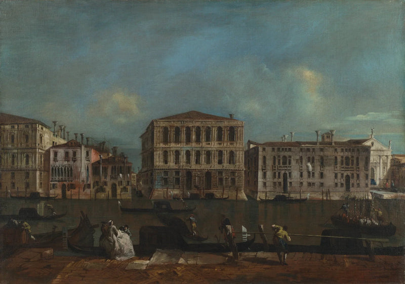 Venetië: Het Grote Kanaal met het Palazzo Pesaro - Francesco Guardi