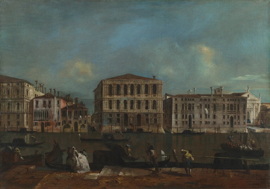 Venetië: Het Grote Kanaal met het Palazzo Pesaro - Francesco Guardi