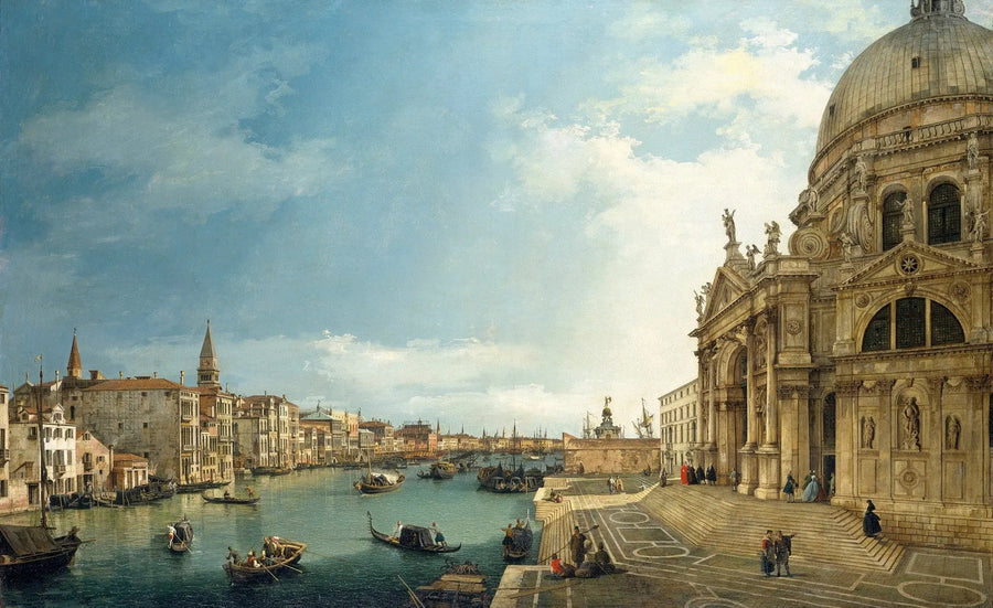Venetië: Het Grote Kanaal met Santa Maria della Salute, richting de Bacino - Canaletto

Source:
Venise : le Grand Canal avec Santa Maria della Salute, vers le bacino - Canaletto