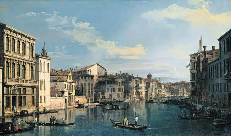 Venetië: Het Grote Kanaal vanaf het Flangini-paleis richting de San Marcuola-kerk - Canaletto

Source:
Venise : Le Grand Canal depuis le palais Flangini vers l'église San Marcuola - Canaletto