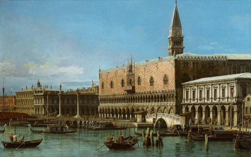 Venetië: de Molo met de gevangenissen en het Dogepaleis - Canaletto

Source:
Venise : le Môle avec les prisons et le palais du Doge - Canaletto
