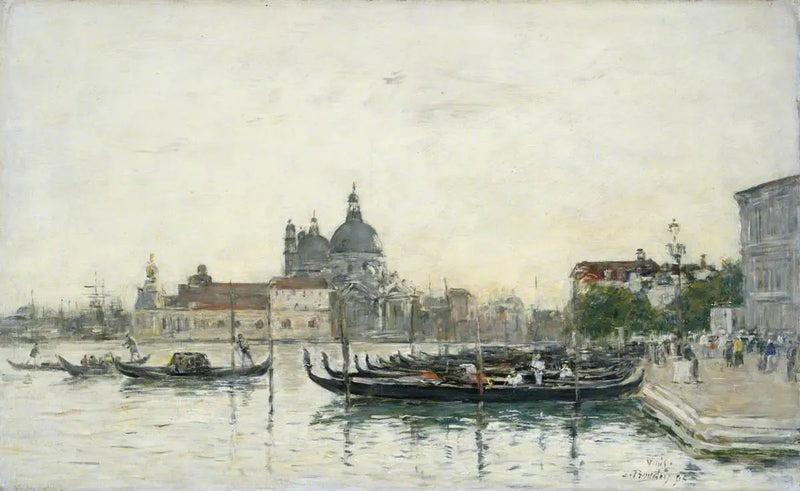 Venetië, de Molo - Eugène Boudin