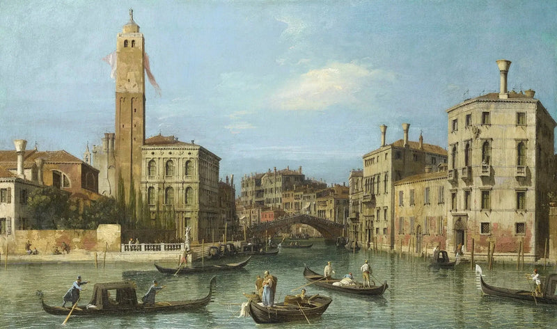 Venetië: San Geremia en de monding van de Cannaregio - Canaletto