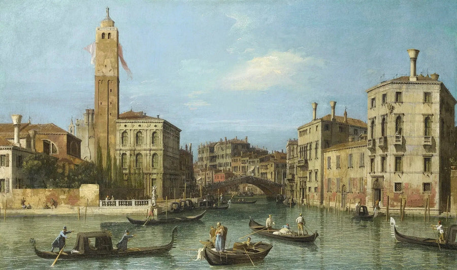 Venetië: San Geremia en de monding van de Cannaregio - Canaletto