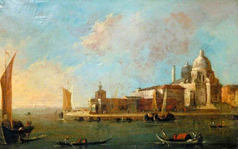 Venetië: uitzicht op Santa Maria della Salute en de Dogana - Francesco Guardi