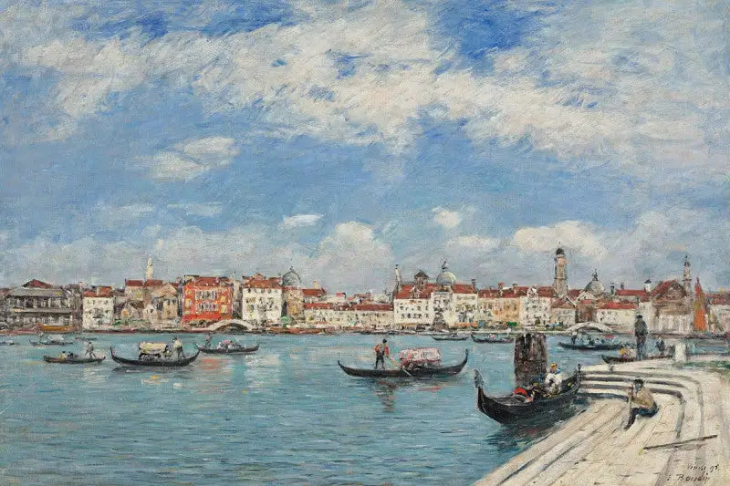 Venetië, uitzicht genomen vanaf San Giorgio - Eugène Boudin