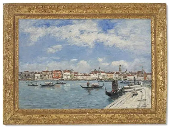 Venetië, uitzicht genomen vanaf San Giorgio - Eugène Boudin
