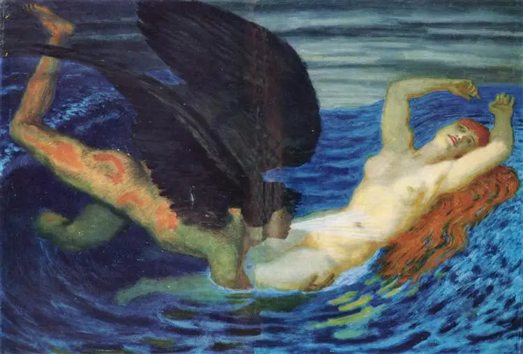 Wind en golven - Franz Von Stuck