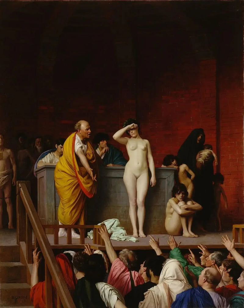 Slavenverkoop in Rome - Jean-Léon Gérôme