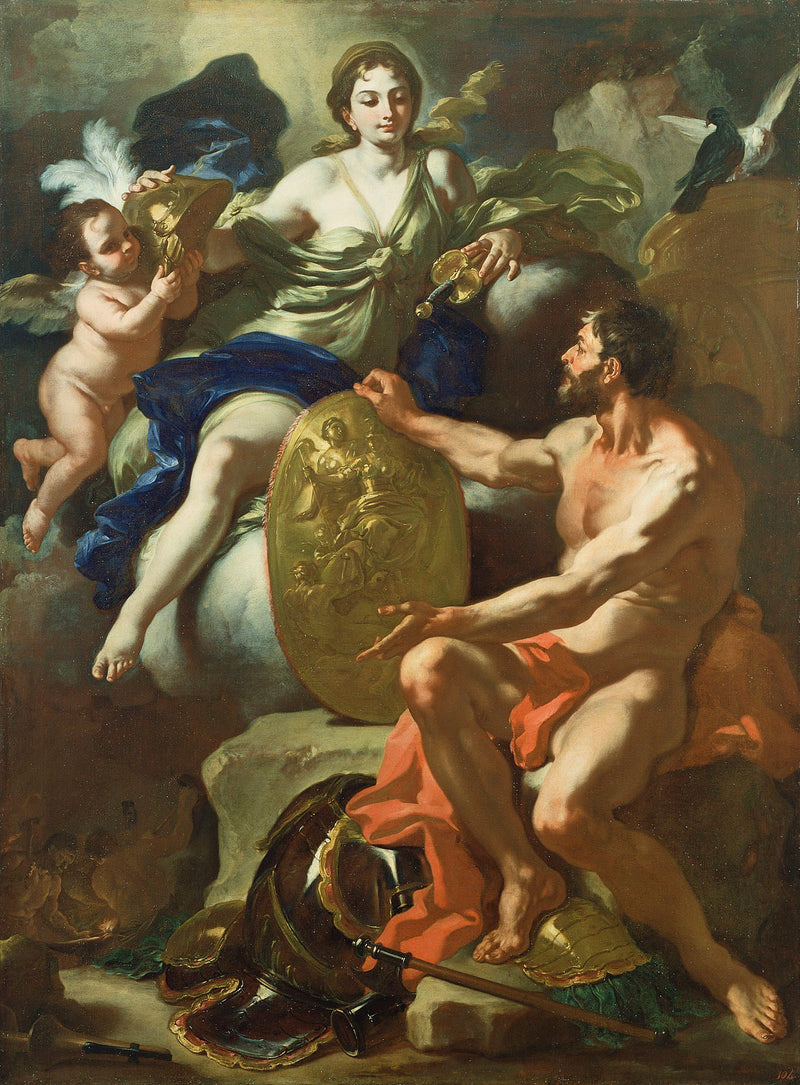 Venus bij Vulcanus' smederij - Francesco Solimena
