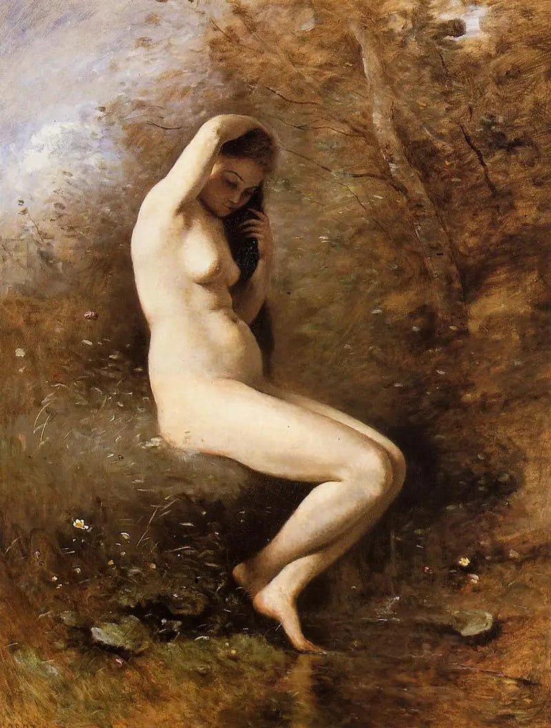 Venus in bad - Jean-Baptiste Camille Corot