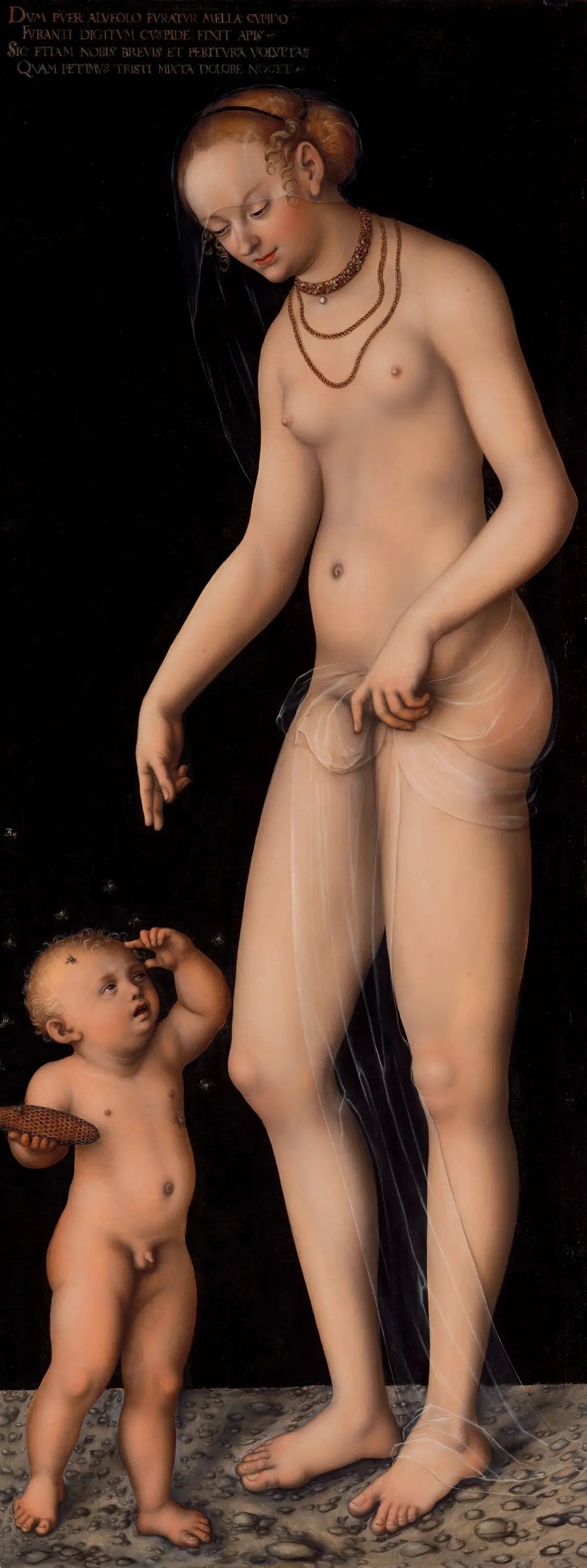 Venus met Amor, de honingdief - Lucas Cranach de Oudere
