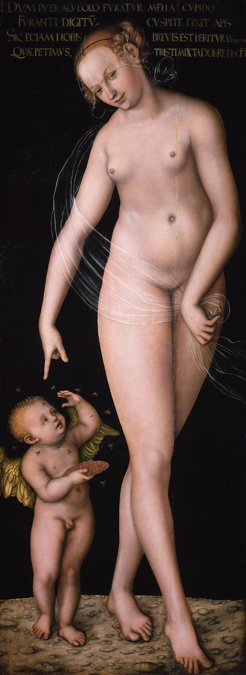 Venus met Cupido, de honingdief - Lucas Cranach de Oude