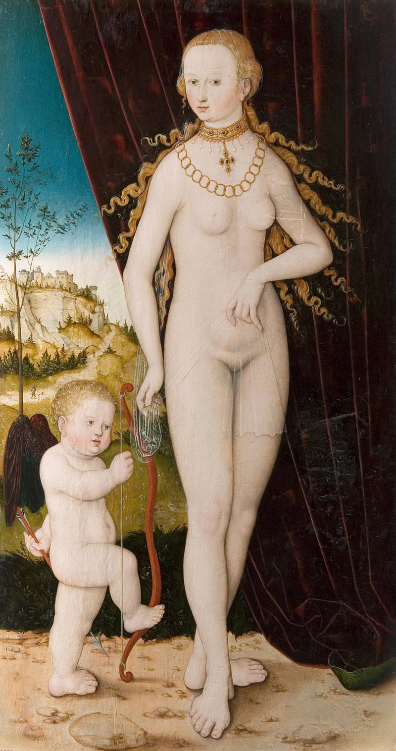 Venus met Cupido - Lucas Cranach de Oudere