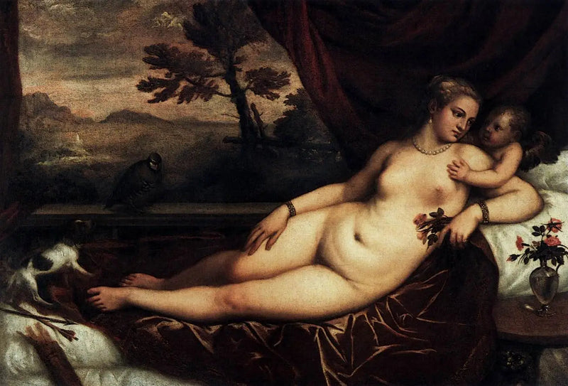 Venus met Cupido - Titian