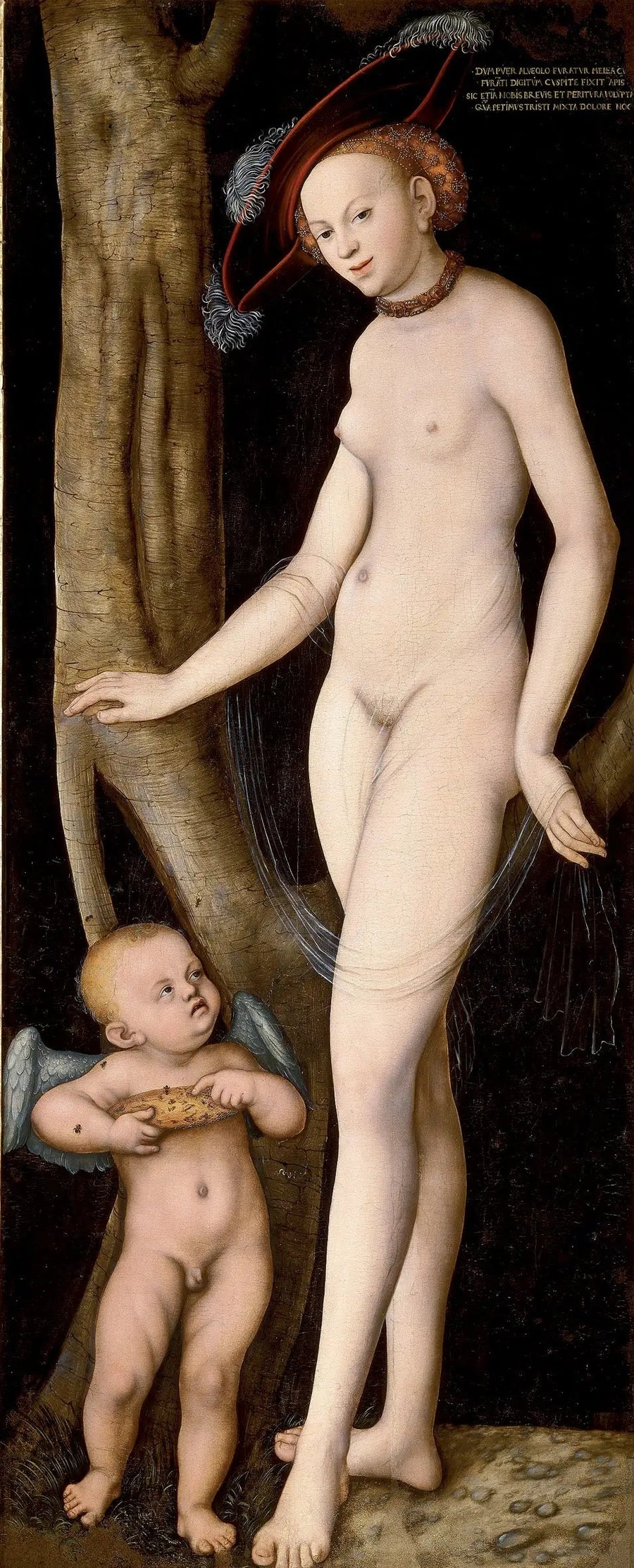 Venus met Cupido dief van honing - Lucas Cranach de Oude