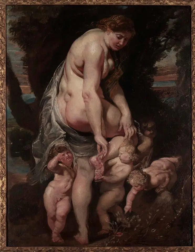 Gewonde Venus door een doorn - Peter Paul Rubens