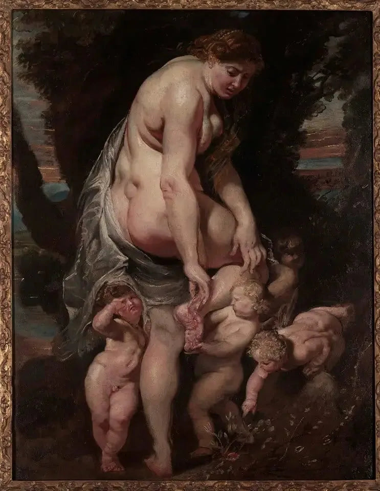 Gewonde Venus door een doorn - Peter Paul Rubens