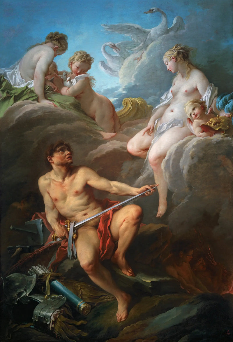 Venus vraagt Vulcanus om wapens voor Eneas - François Boucher
